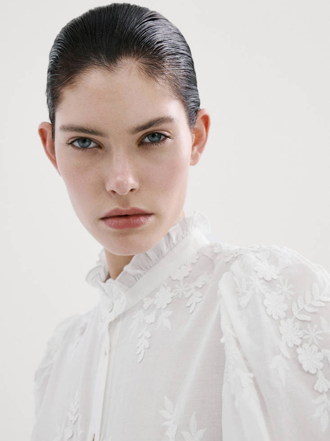 Floral Embroidered Pure Cotton Casual Shirt