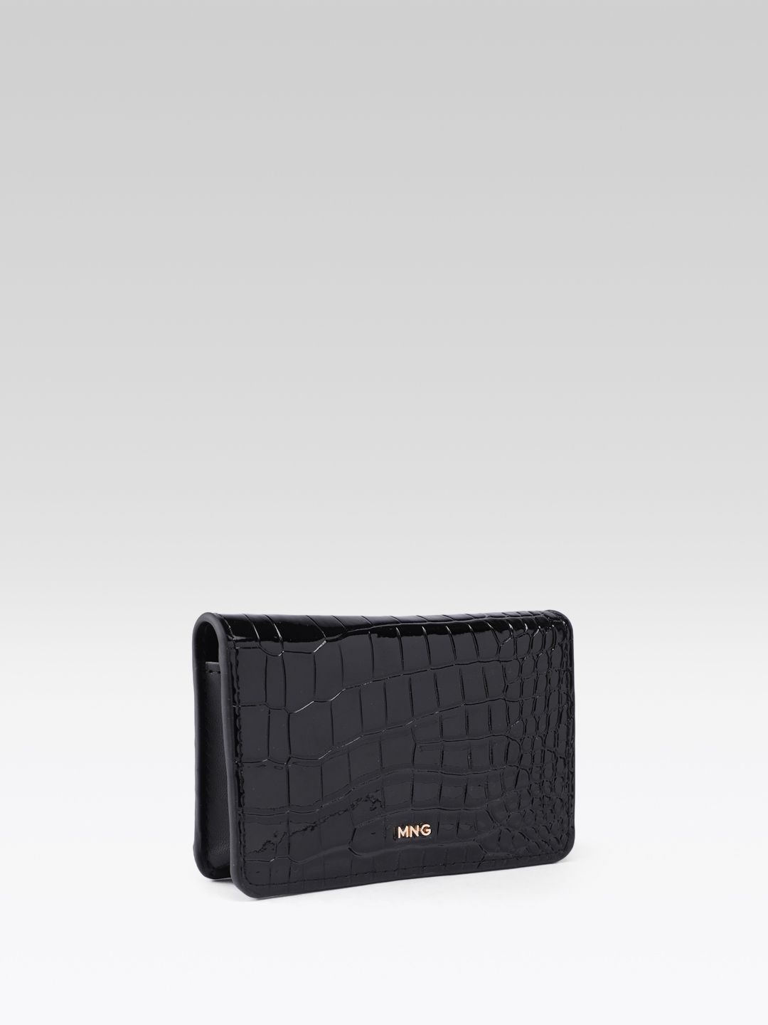 Animal Textured Two Fold Wallet