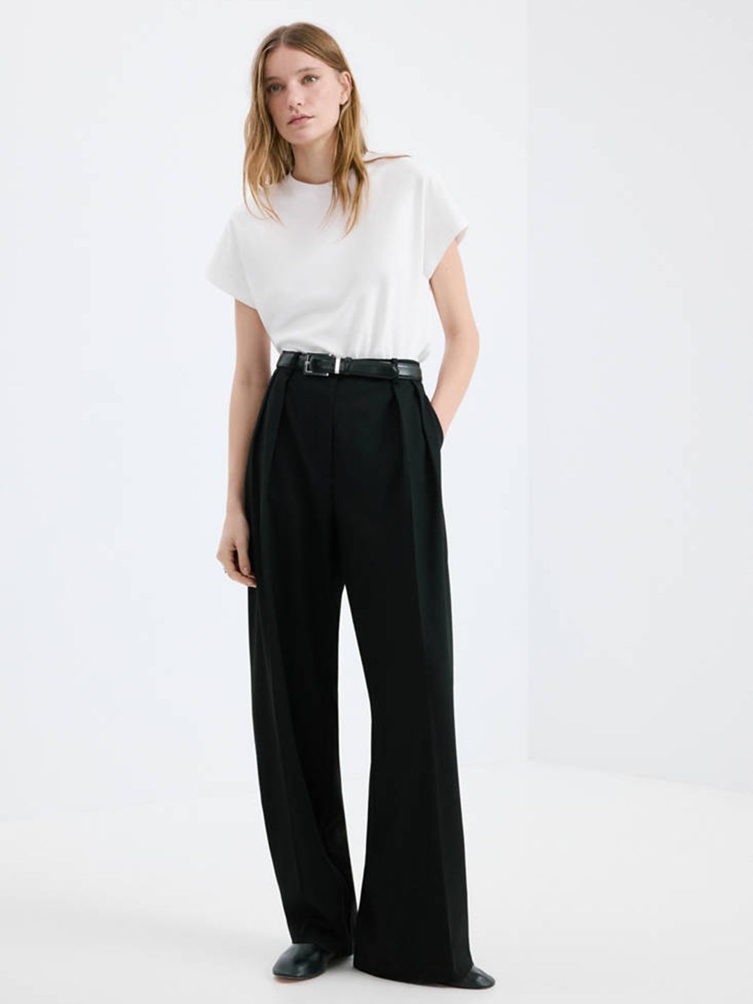 Extended Sleeves Pure Cotton T-shirt