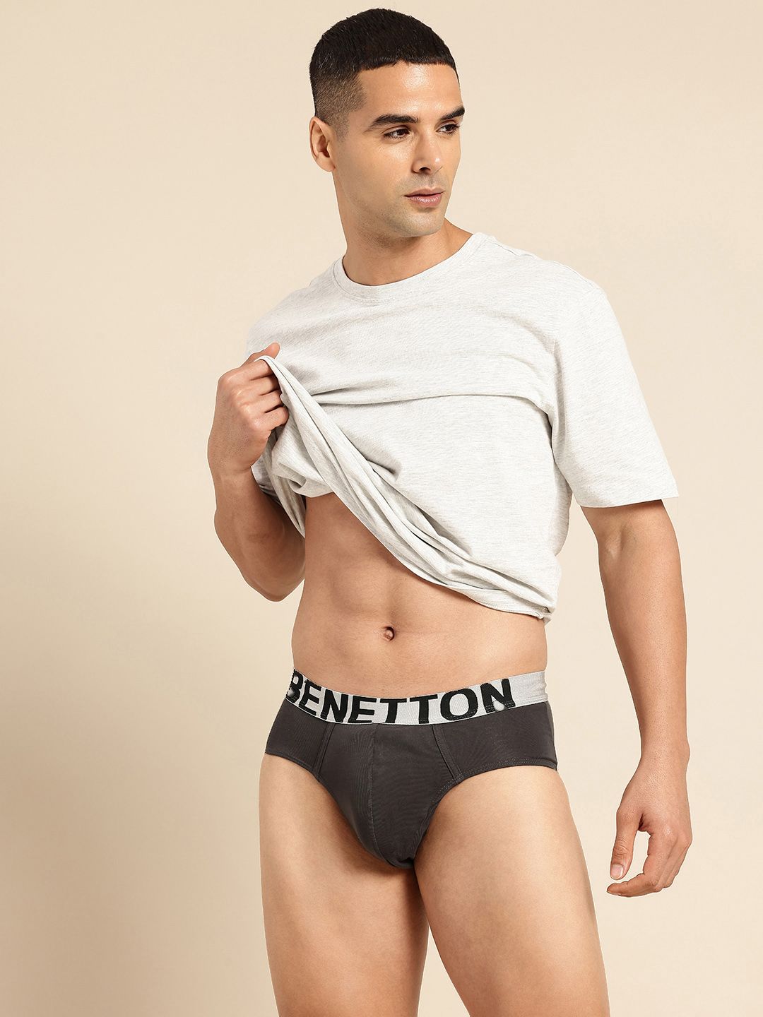 United Colors of Benetton United Colors of Benetton Men Seamless Brand Logo Printed Briefs