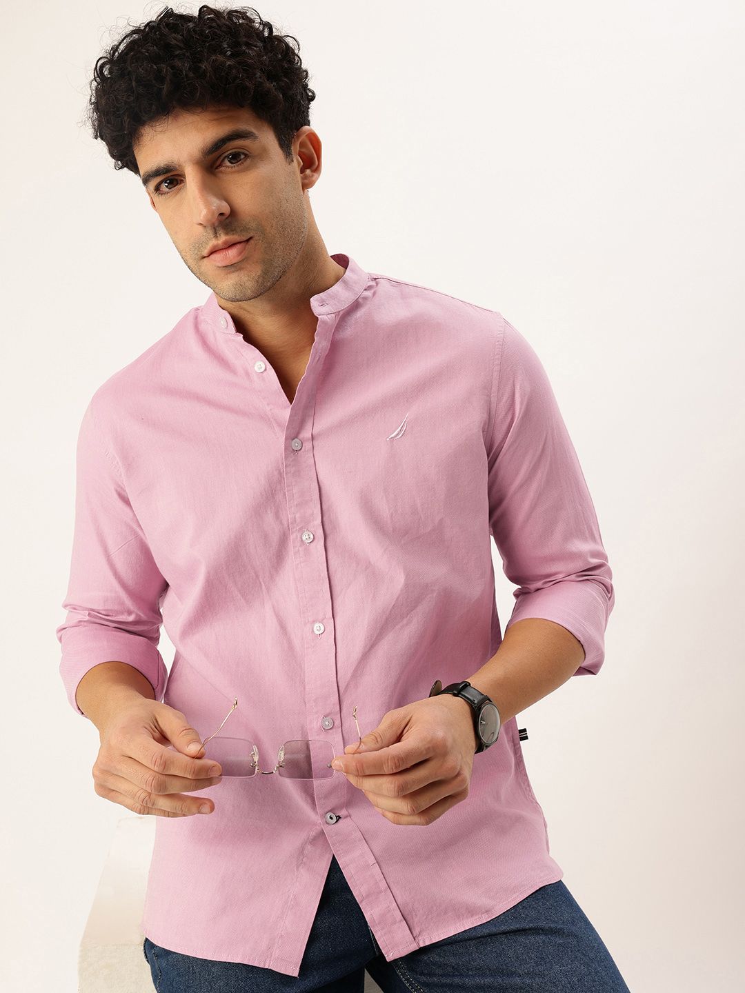 Nautica Slim Fit Pure Cotton Casual Shirt