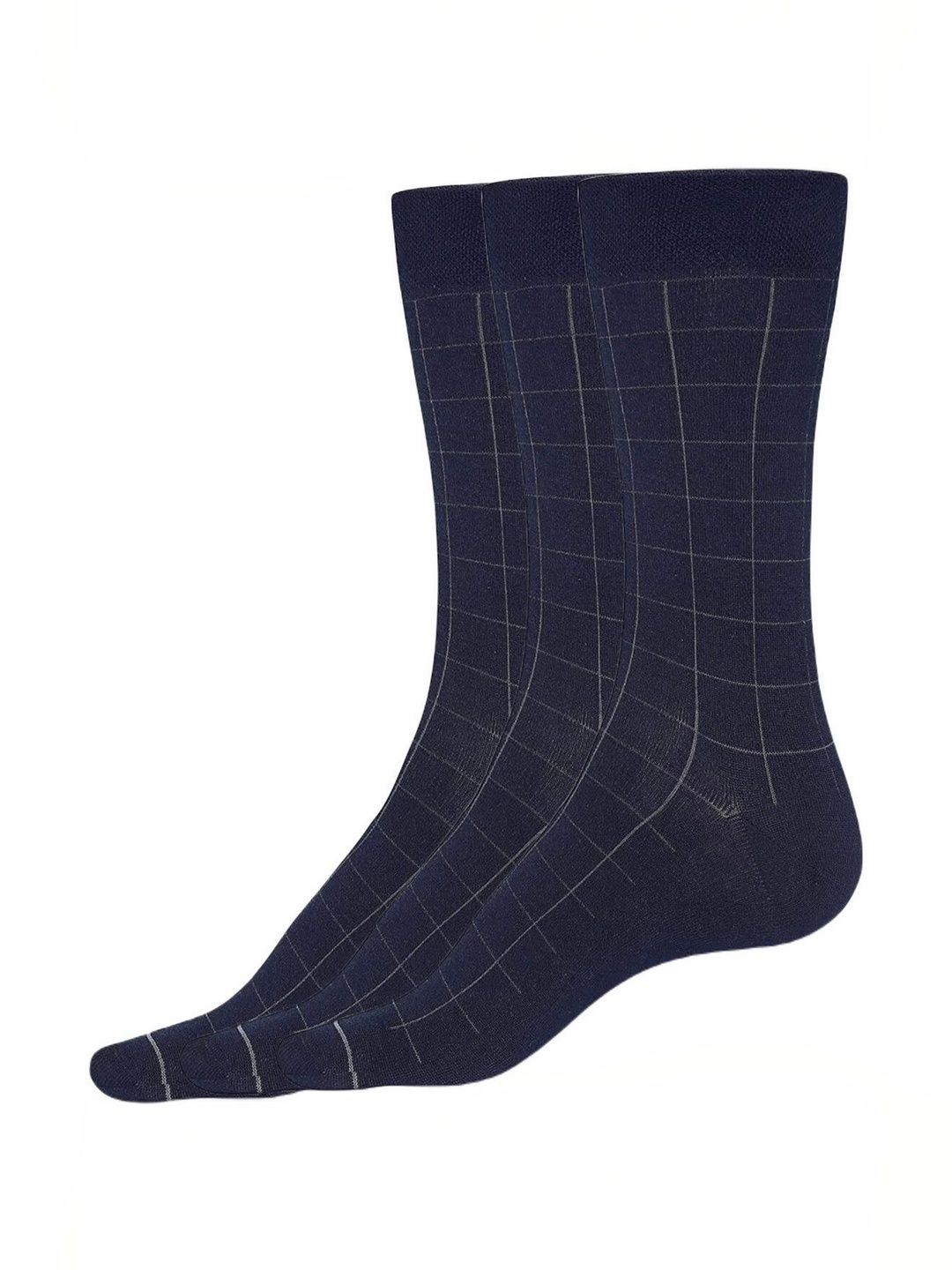 VAPINDIA Men Pack of 2 Checked Above Ankle Socks