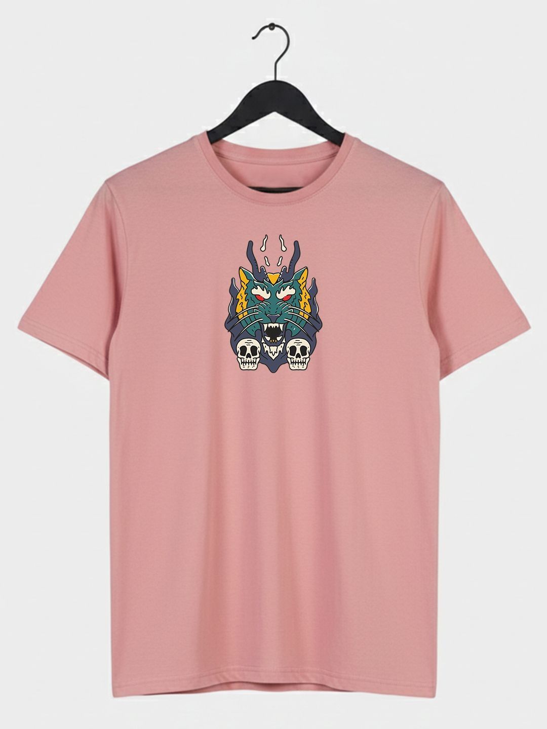 Greylongg Men Printed Pure Cotton T-shirt