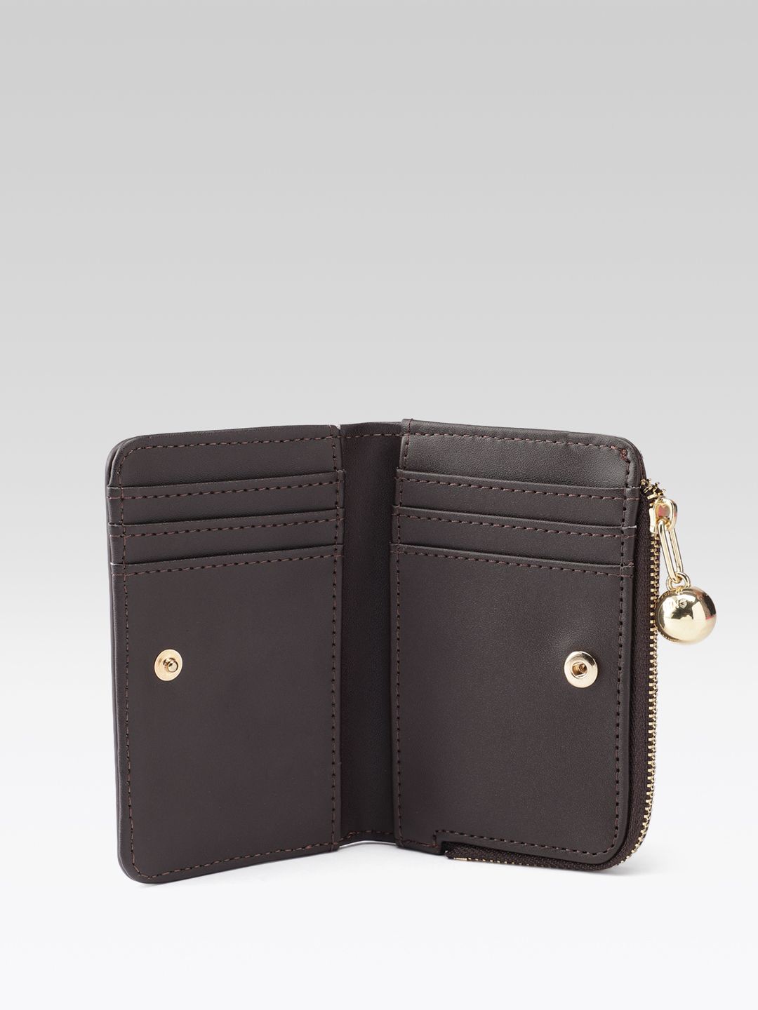 Animal Textured Two Fold Wallet