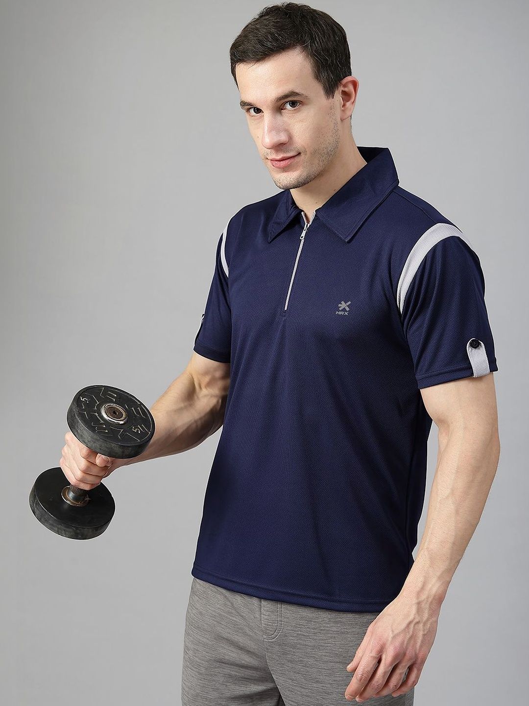 HRX by Hrithik Roshan Men Polo Collar T-shirt