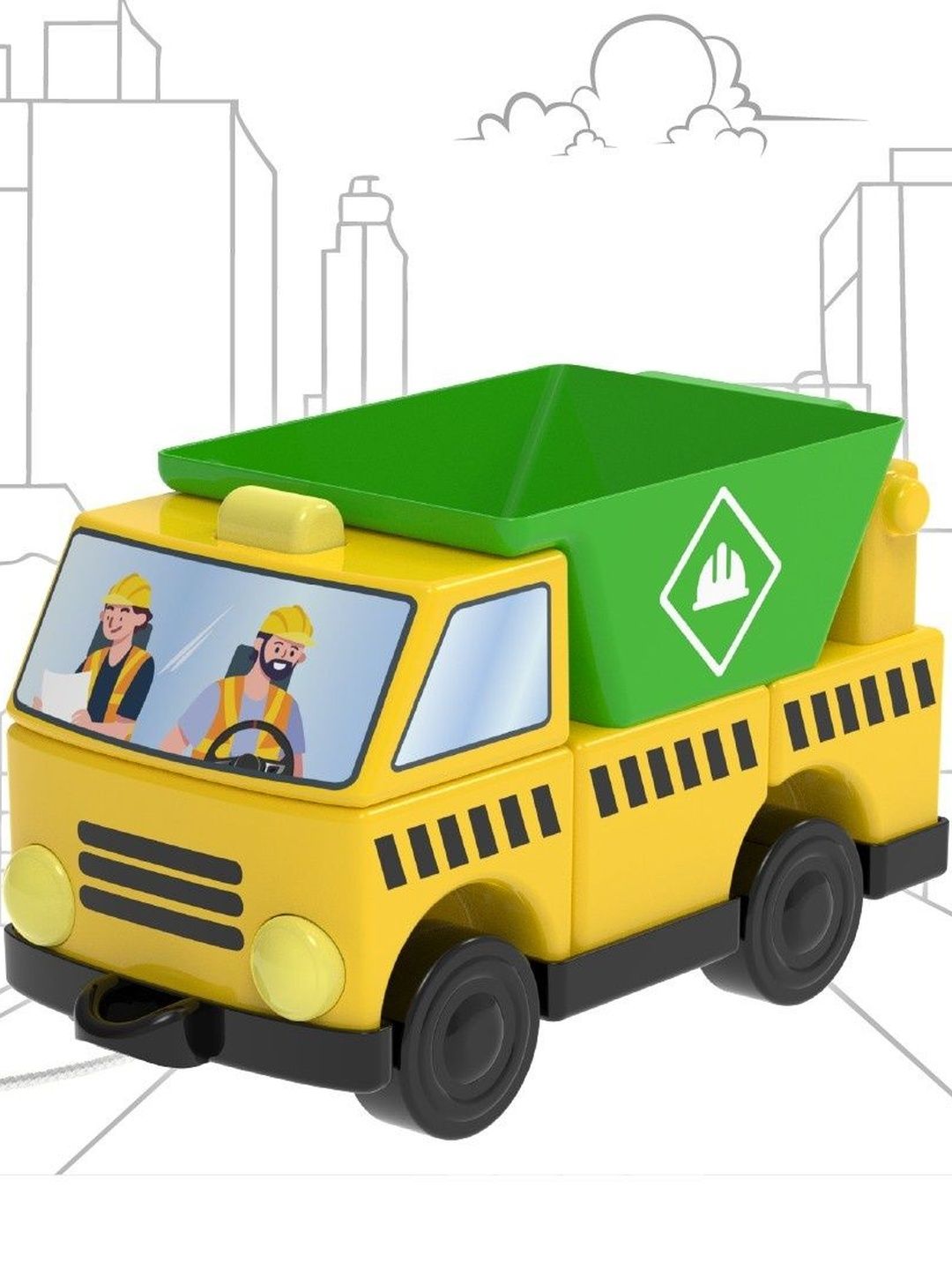 Li'l Wizards L'il Wizards Build Your Own Realistic Loader Truck Early Learning Toy