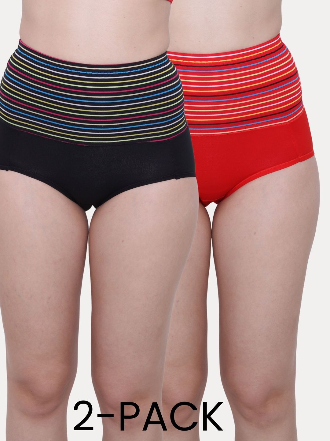 Glamoras Pack of 2 High Waist Tummy Tucker Shapewear