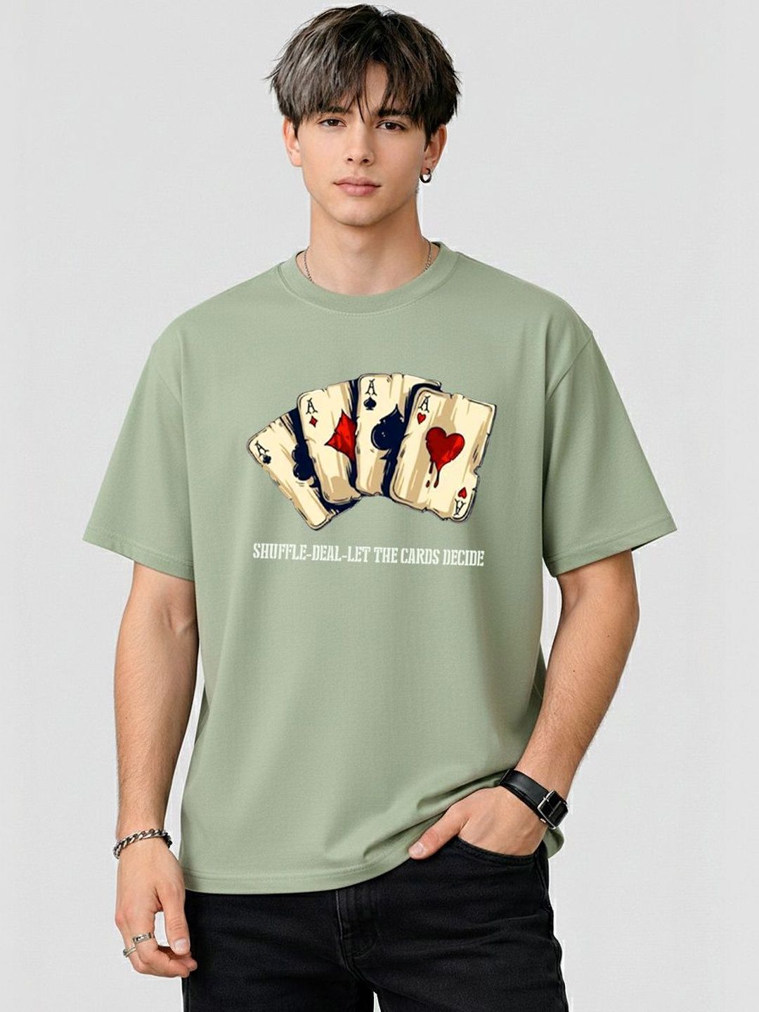 Moda Rapido Men Drop-Shoulder Sleeves T-shirt