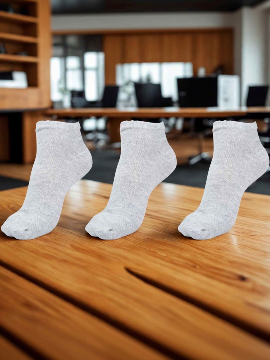 MJE Men Pack of 3 Ankle Length Socks