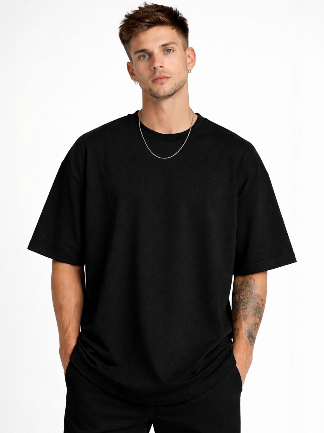 SZN Men Oversized Drop-Shoulder T-shirt