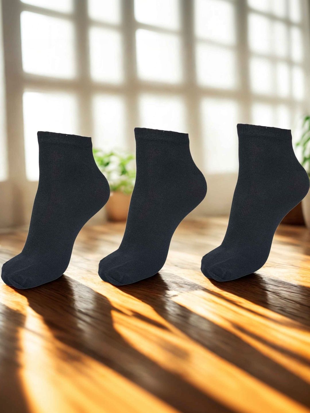 MJE Men Pack of 3 Ankle Length Socks