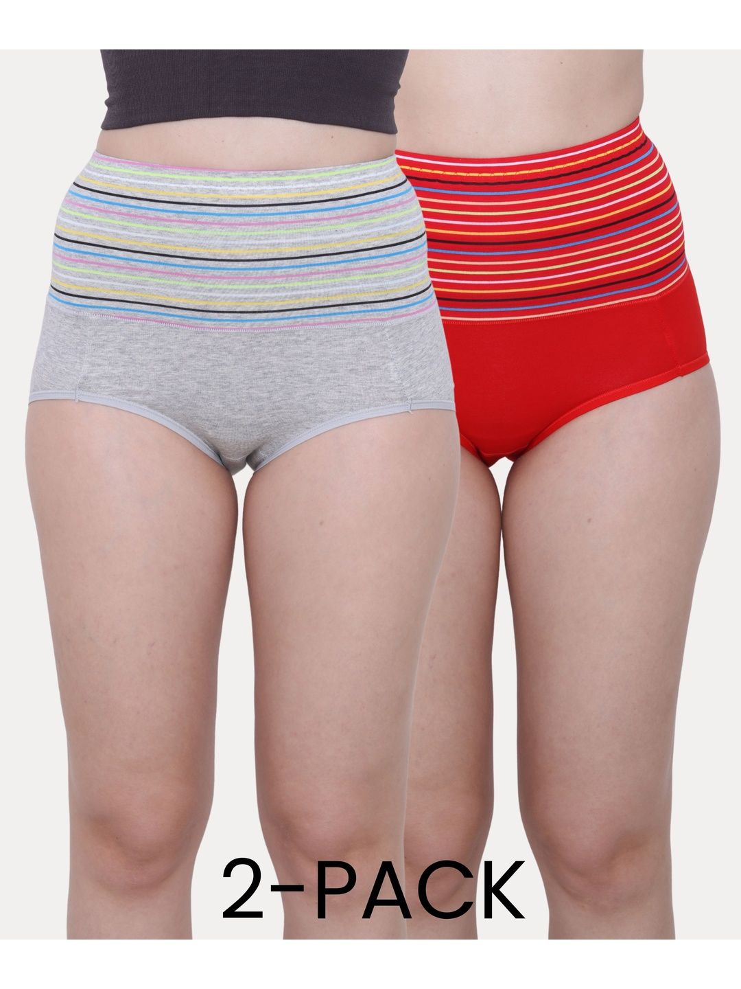 Glamoras Pack of 2 High Waist Tummy Tucker Shapewear