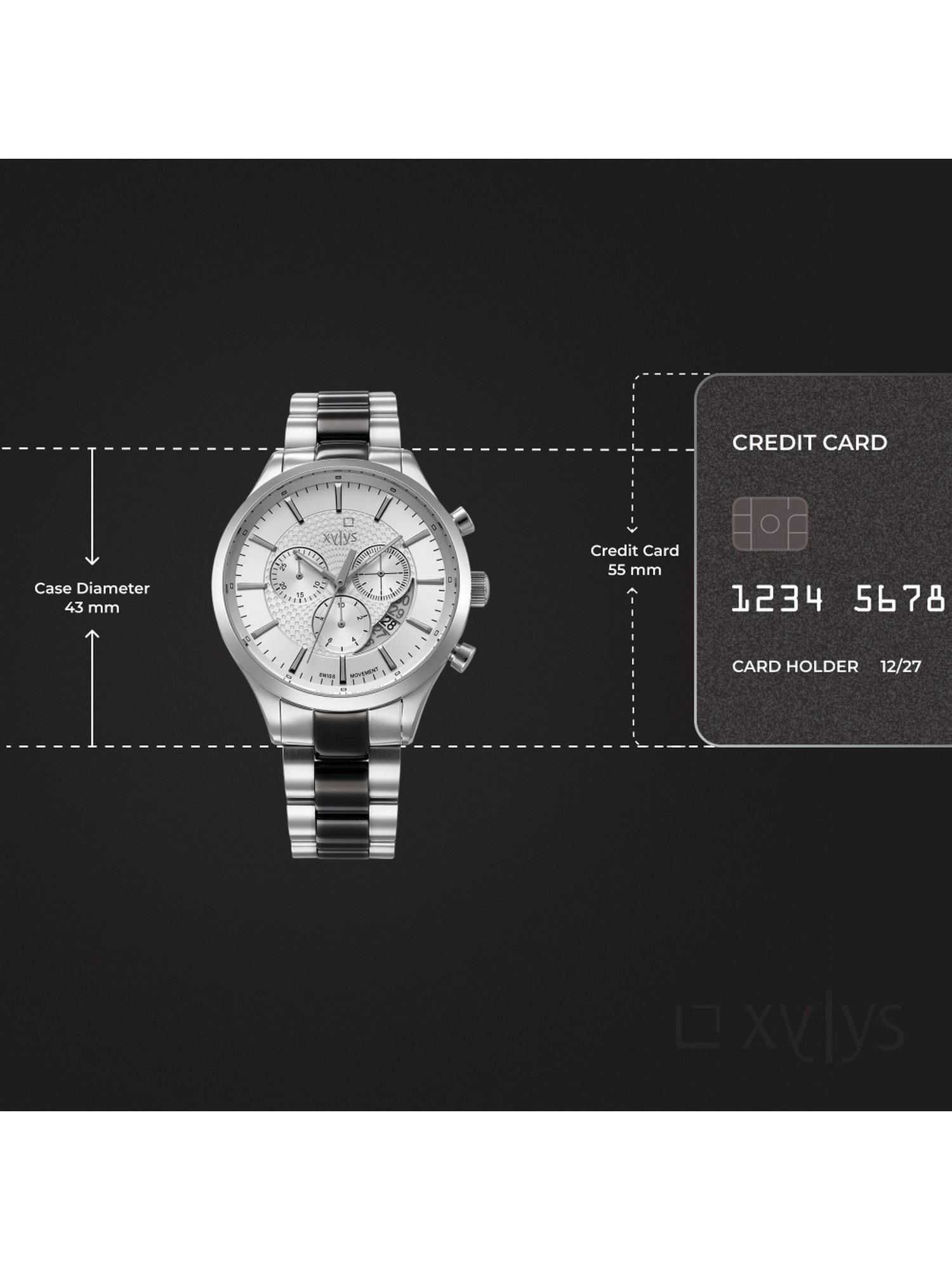 Buy Xylys Men Triumph Swiss Chronograph Stainless Steel White Dial