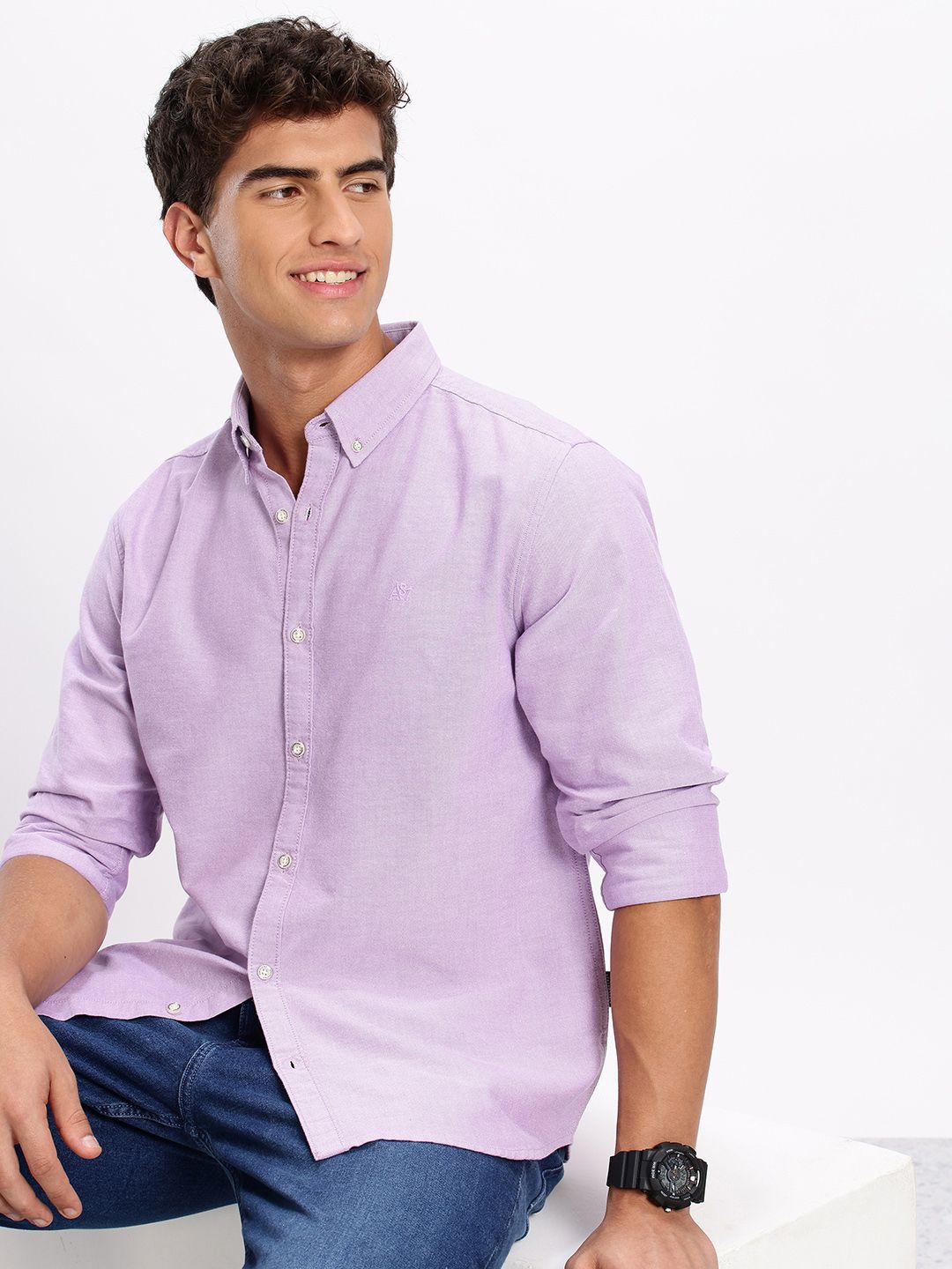 Aeropostale Button-Down Collar Pure Cotton Casual Shirt