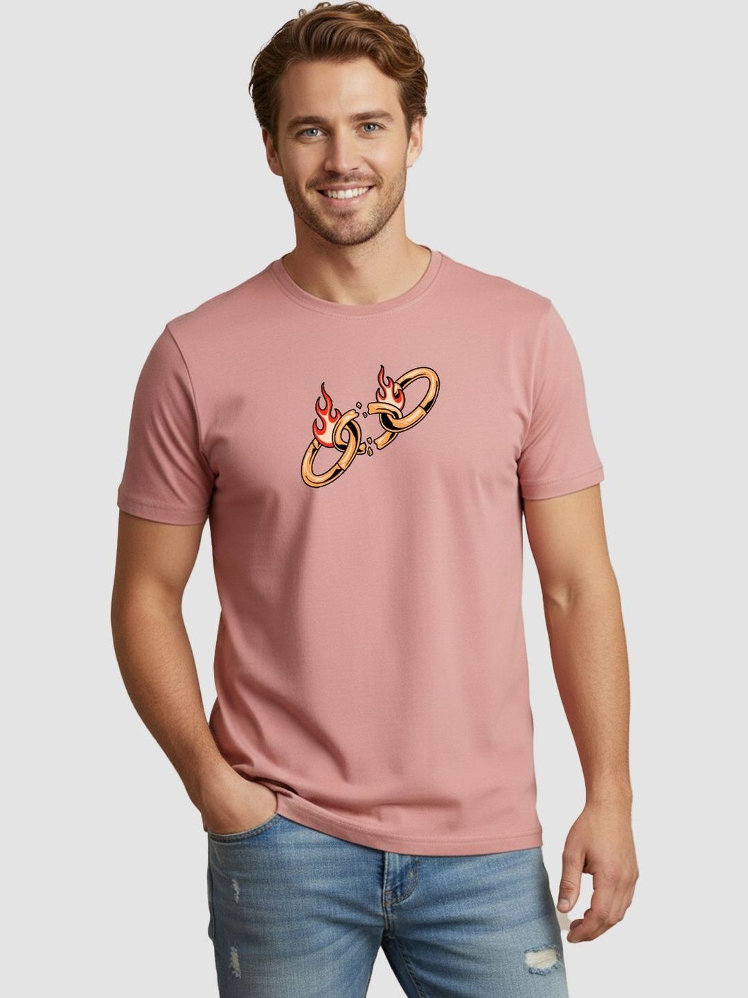 Greylongg Men Printed T-shirt