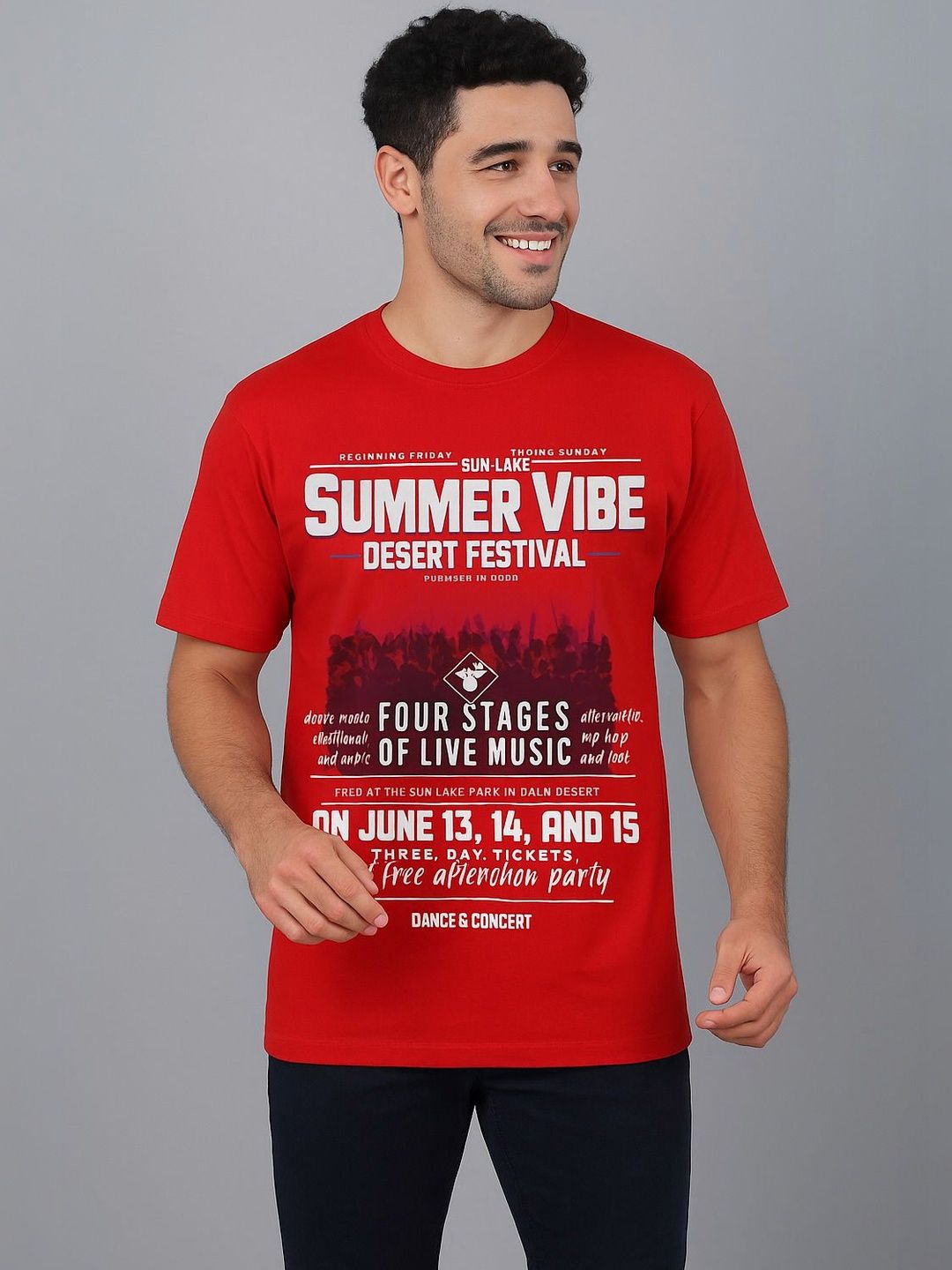 Mast & Harbour Men Printed T-shirt