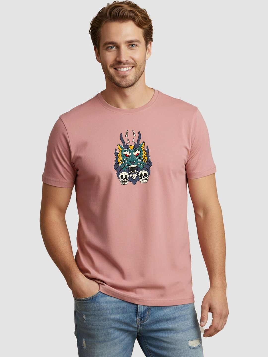 Greylongg Men Printed T-shirt