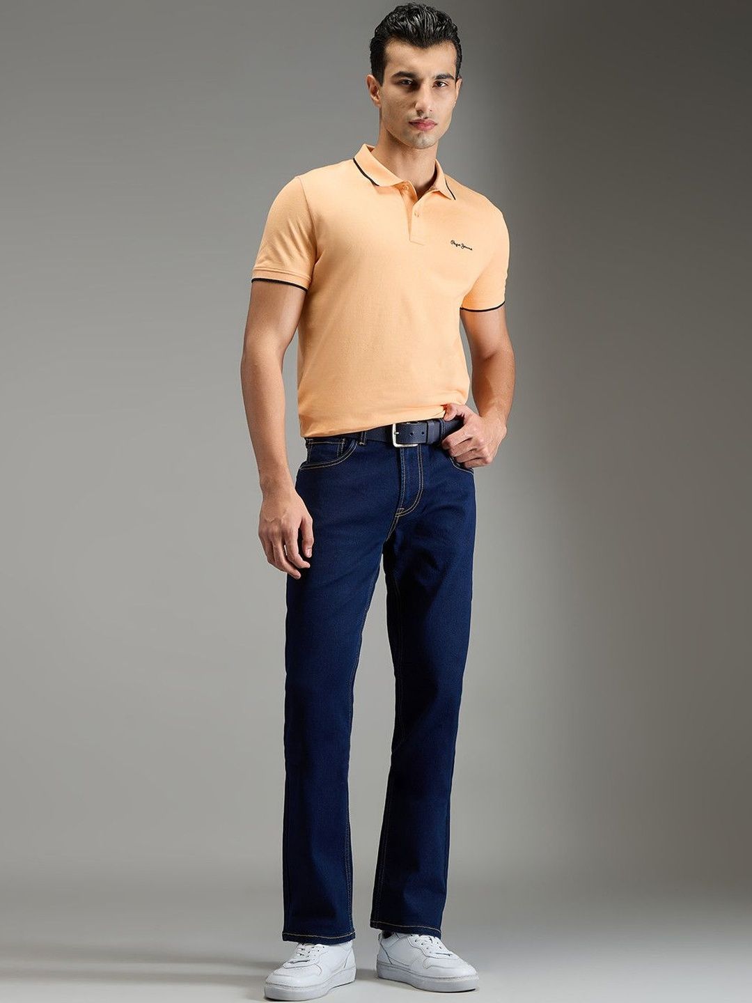 Pepe Jeans Men Regular Fit Mid-Rise Stretchable Jeans