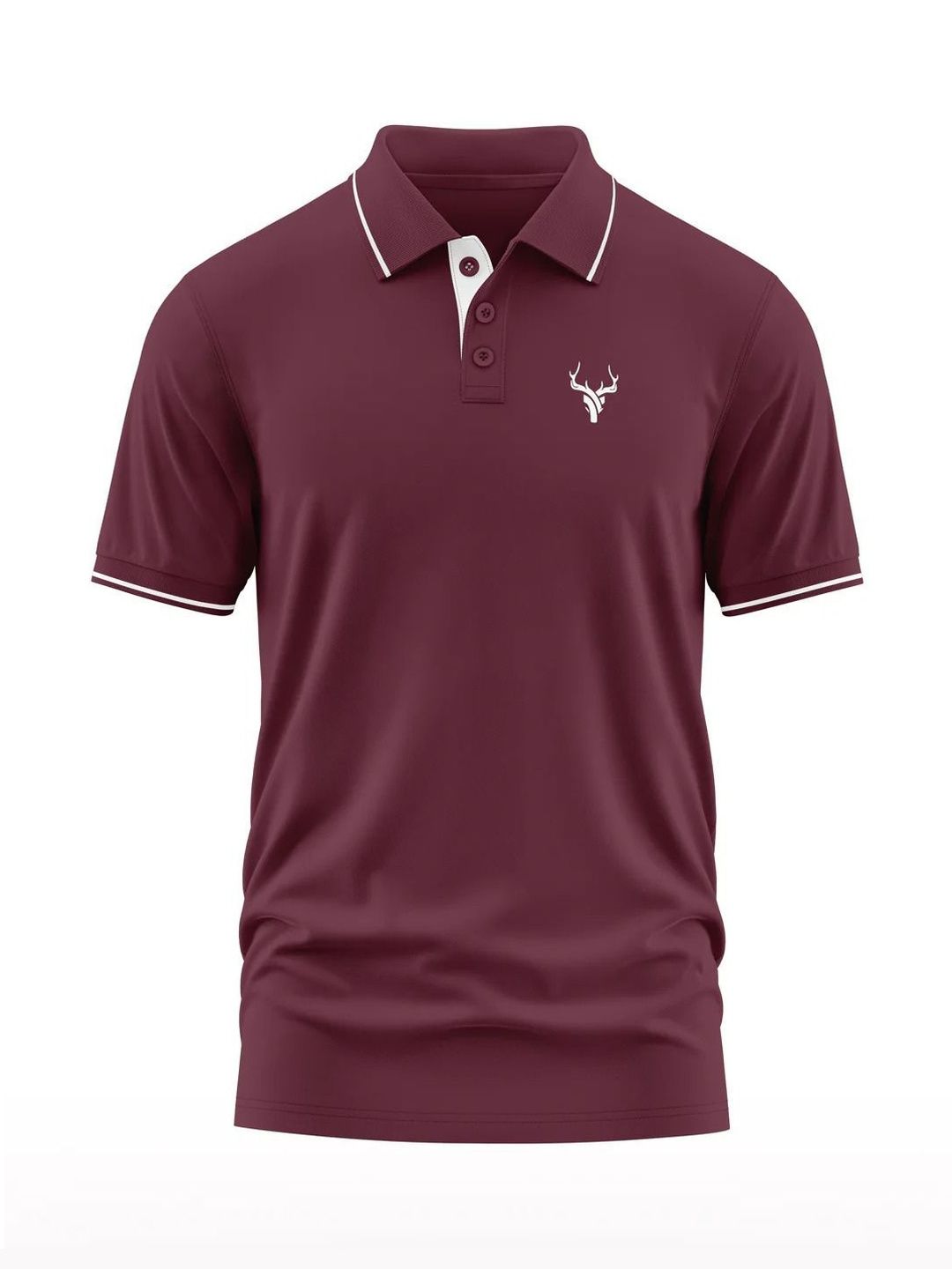 Warrior World Men Polo Collar T-shirt