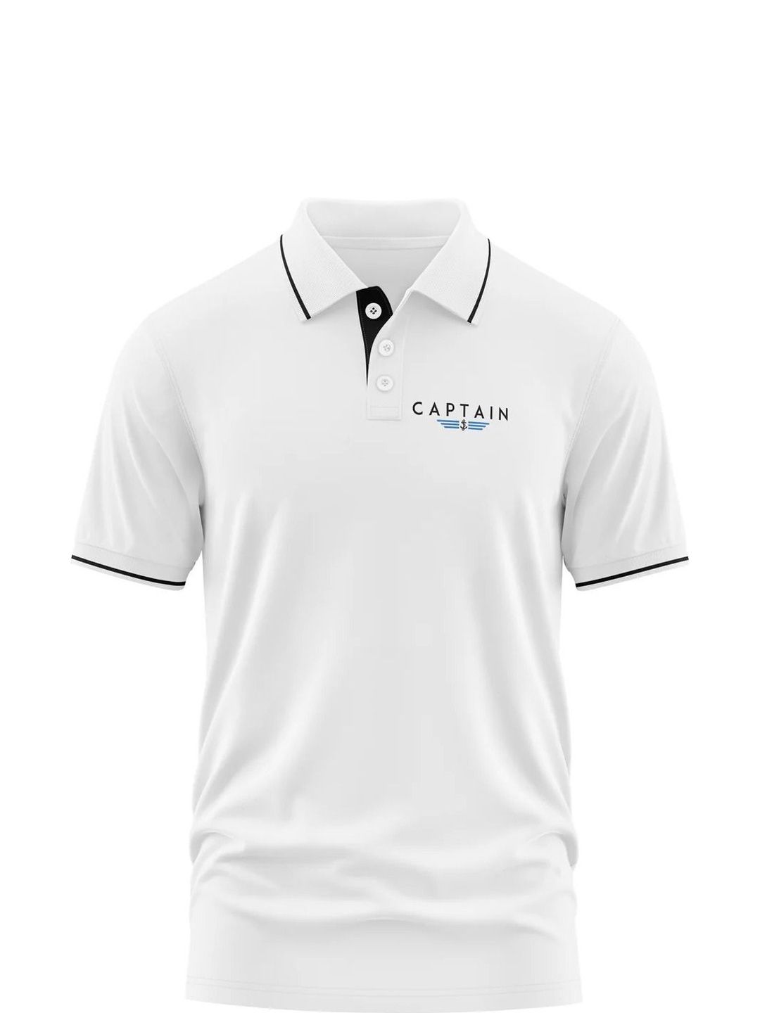 Warrior World Men Polo Collar T-shirt