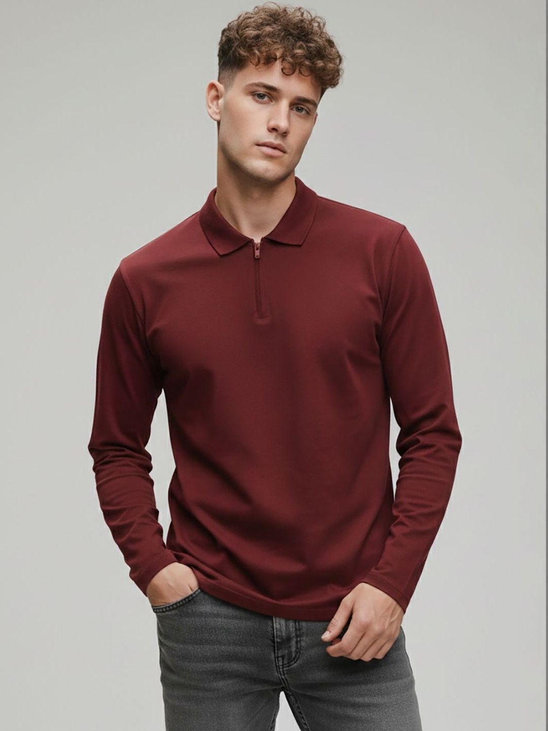 glitchez Men Polo Collar T-shirt