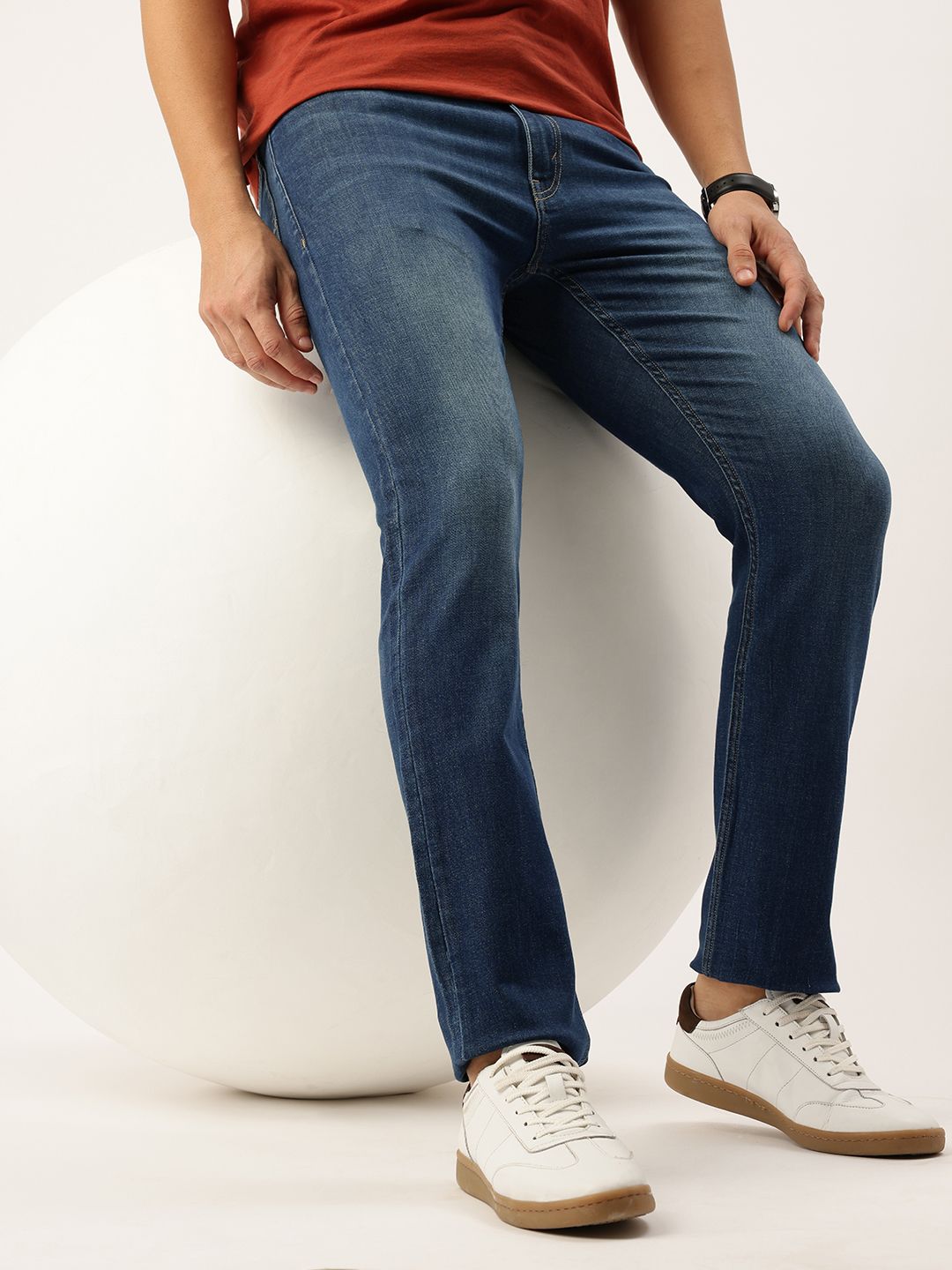 Nautica Nautica Men Slim Fit Light Fade Stretchable Jeans