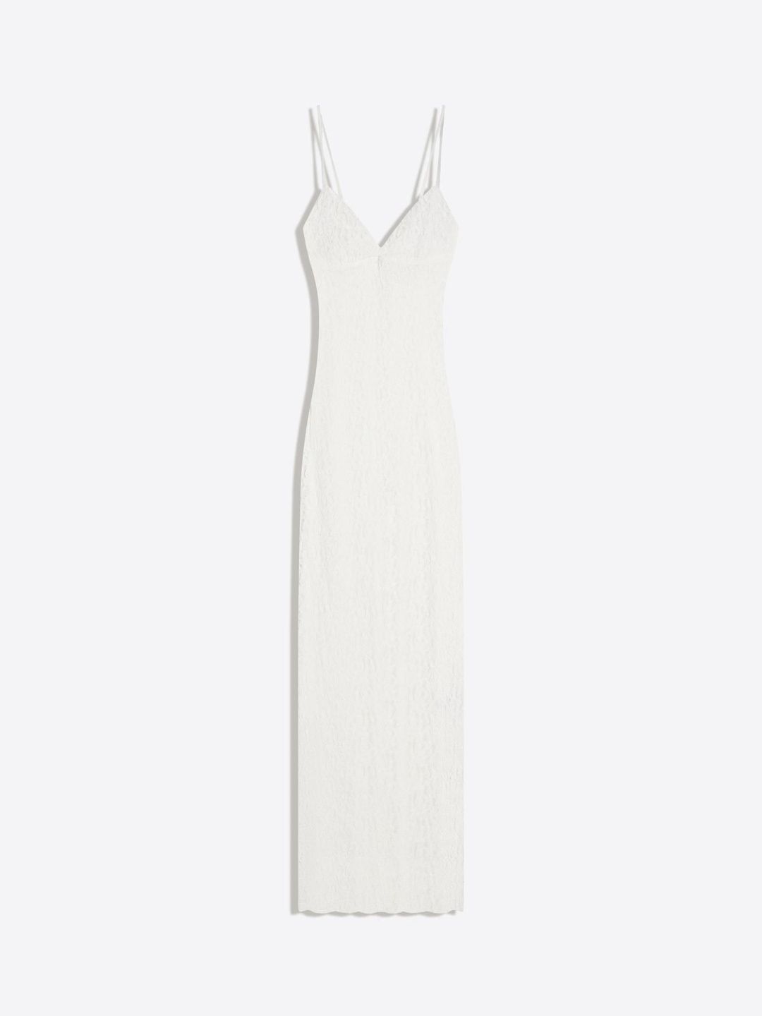 Lace strap midi dress