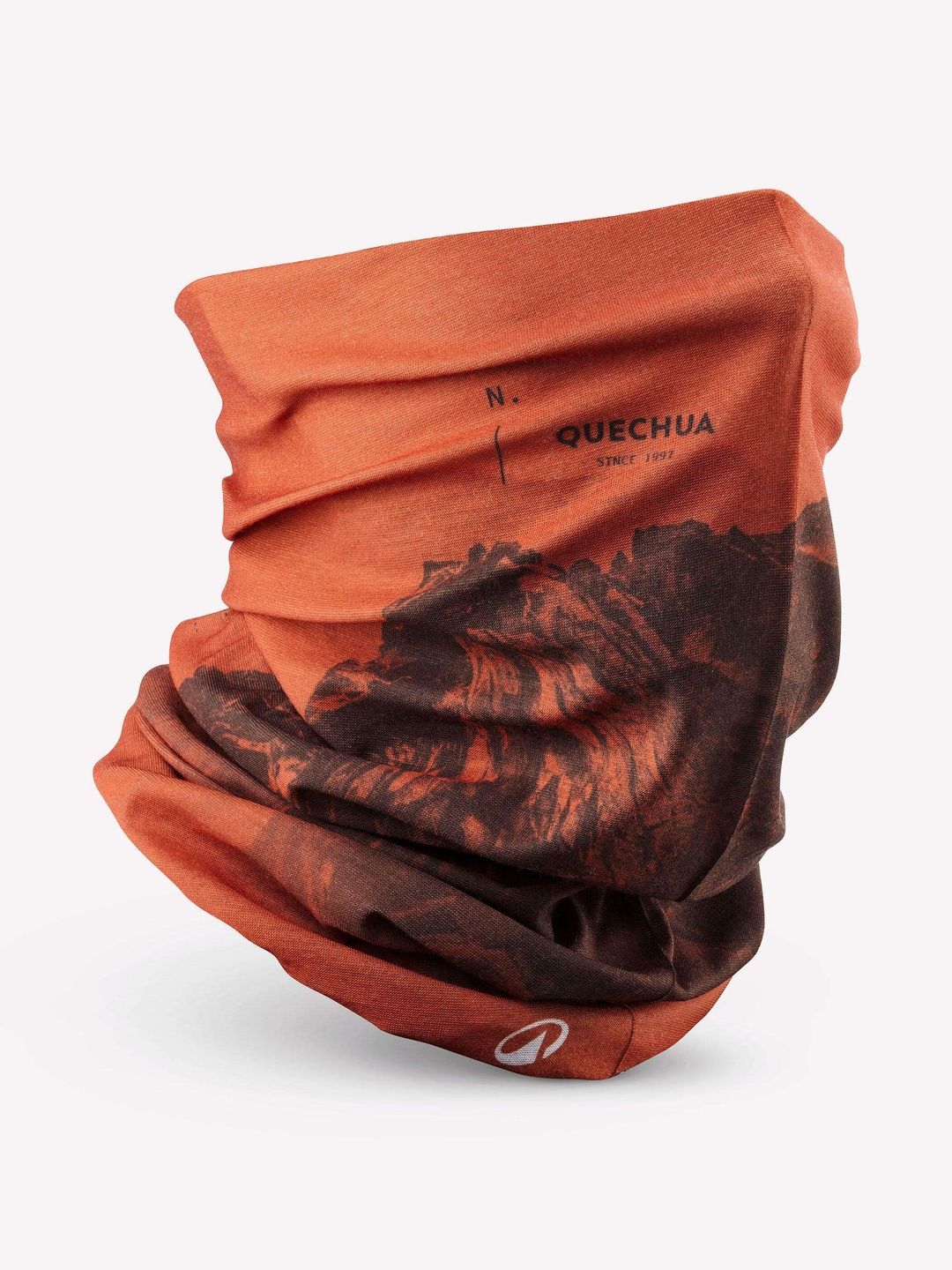 Decathlon Quechua - Men Orange Hike 100 Warmth Hiking Neckband
