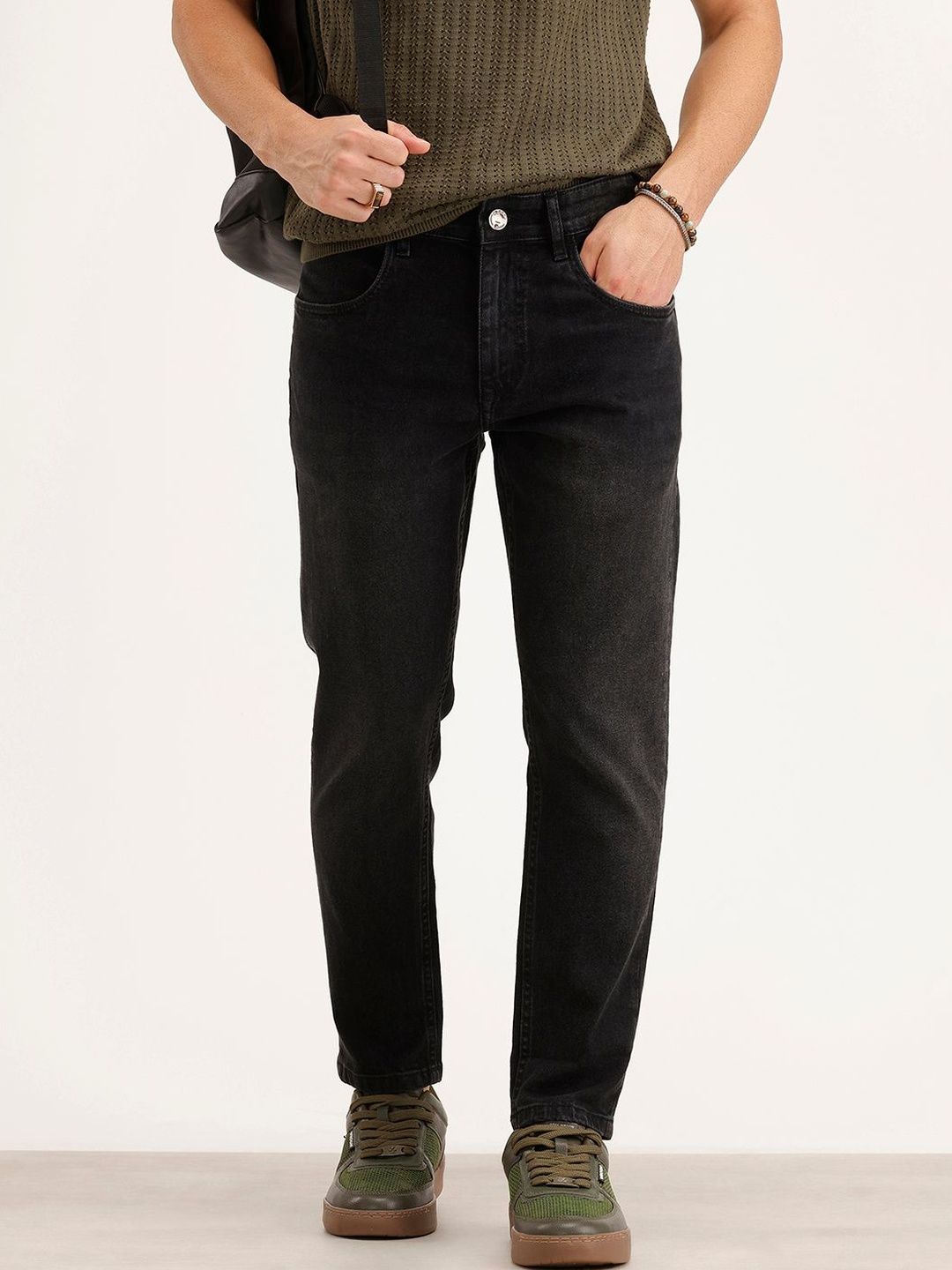 WROGN Men Skinny Fit Low-Rise Light Fade Stretchable Jeans