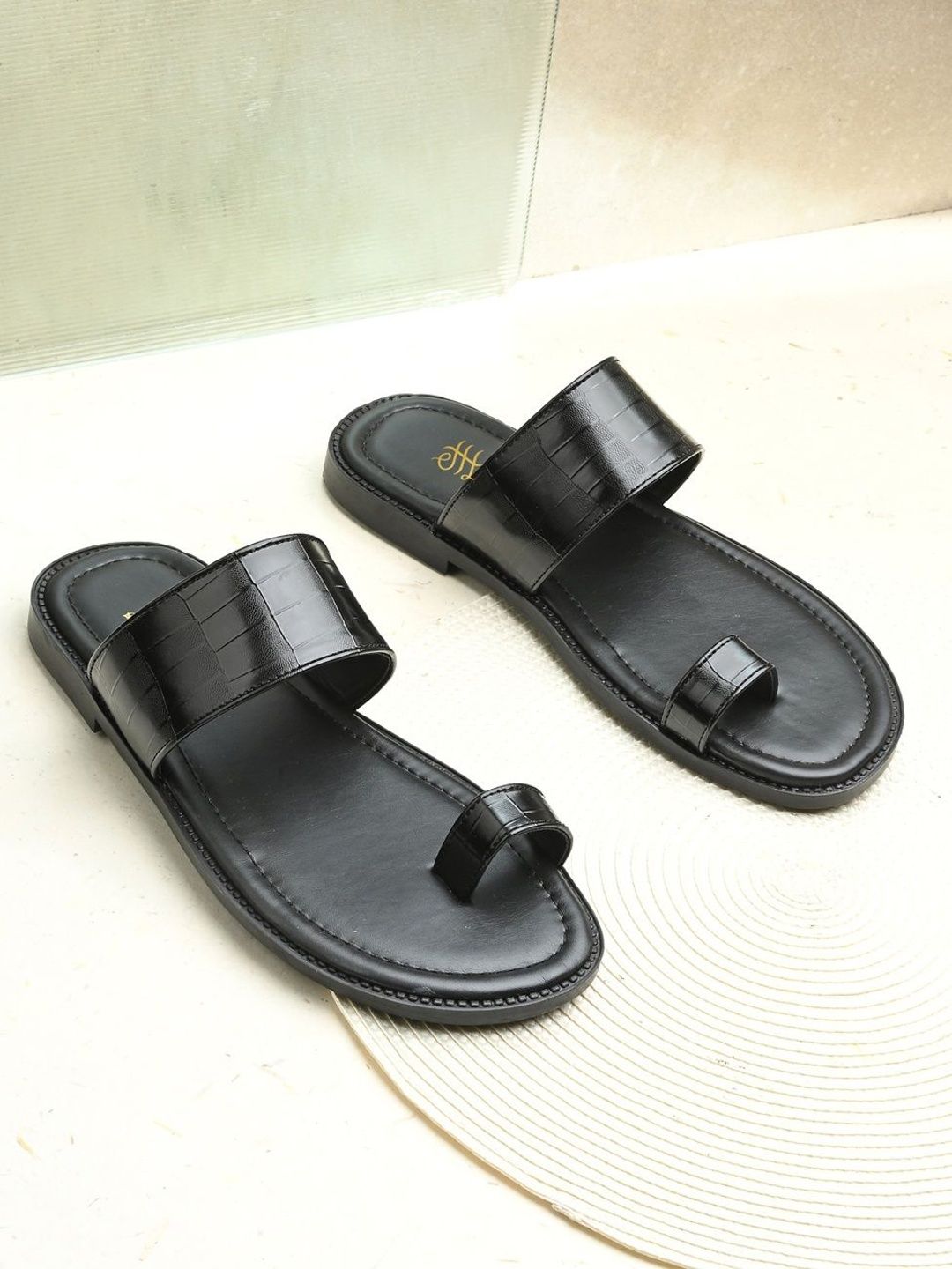 House of Pataudi Men Slip-On Comfort Sandals