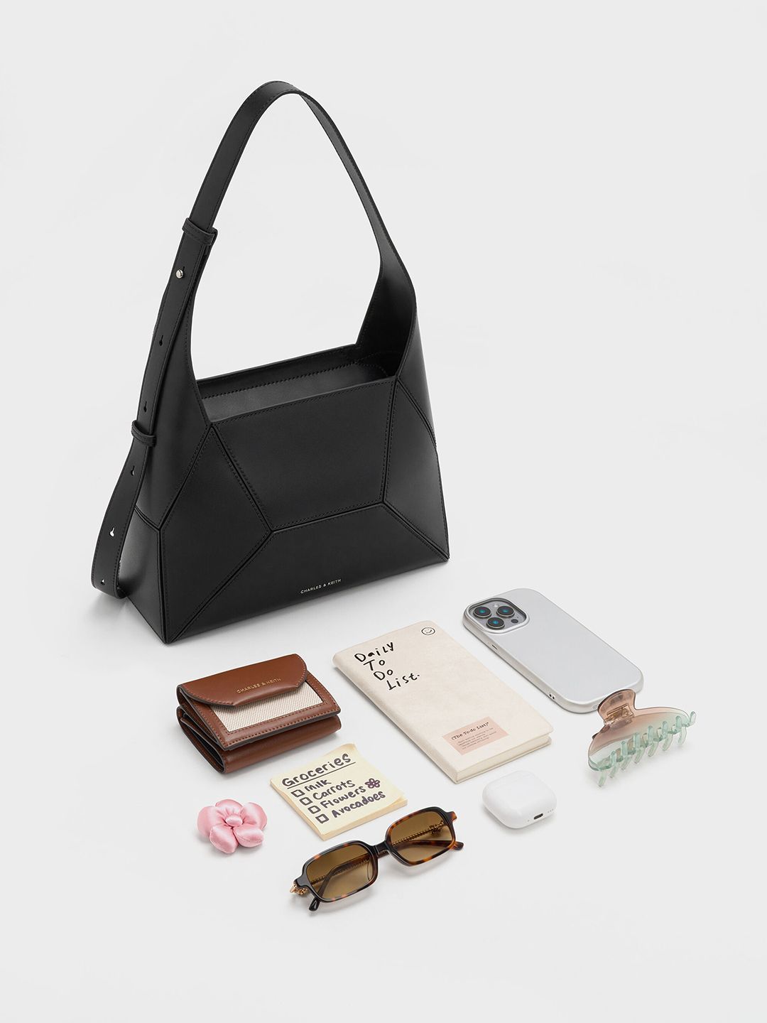 Nasrin Geometric Hobo Bag
