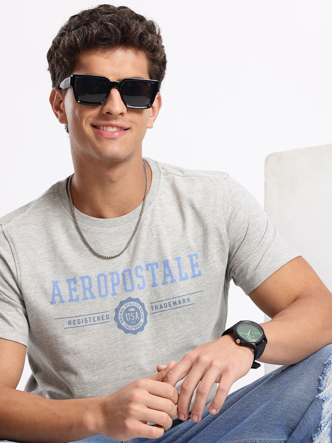 Aeropostale Brand Logo Printed T-shirt