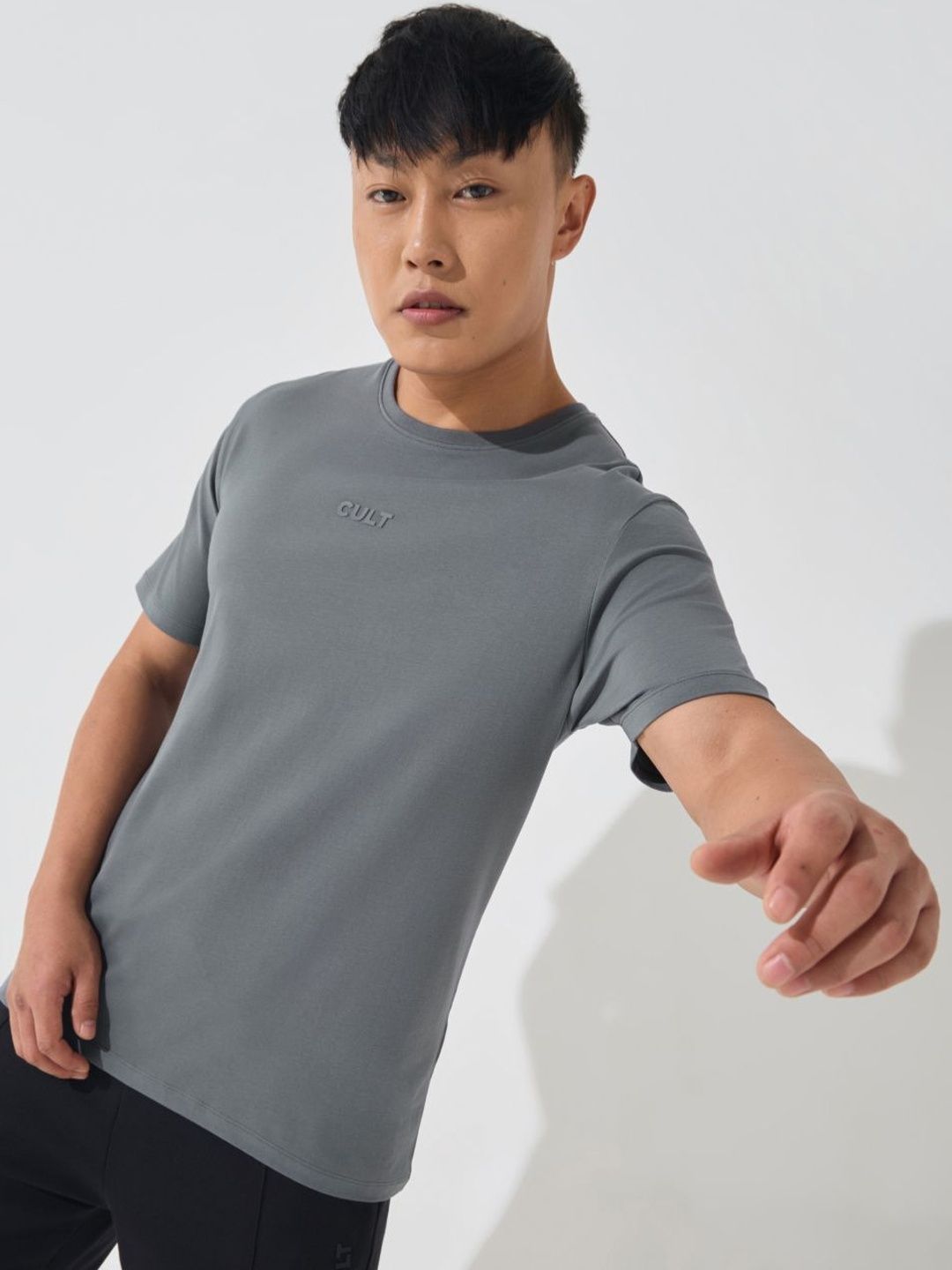 CULT Men Dark Grey Soft Form Classic T-shirt