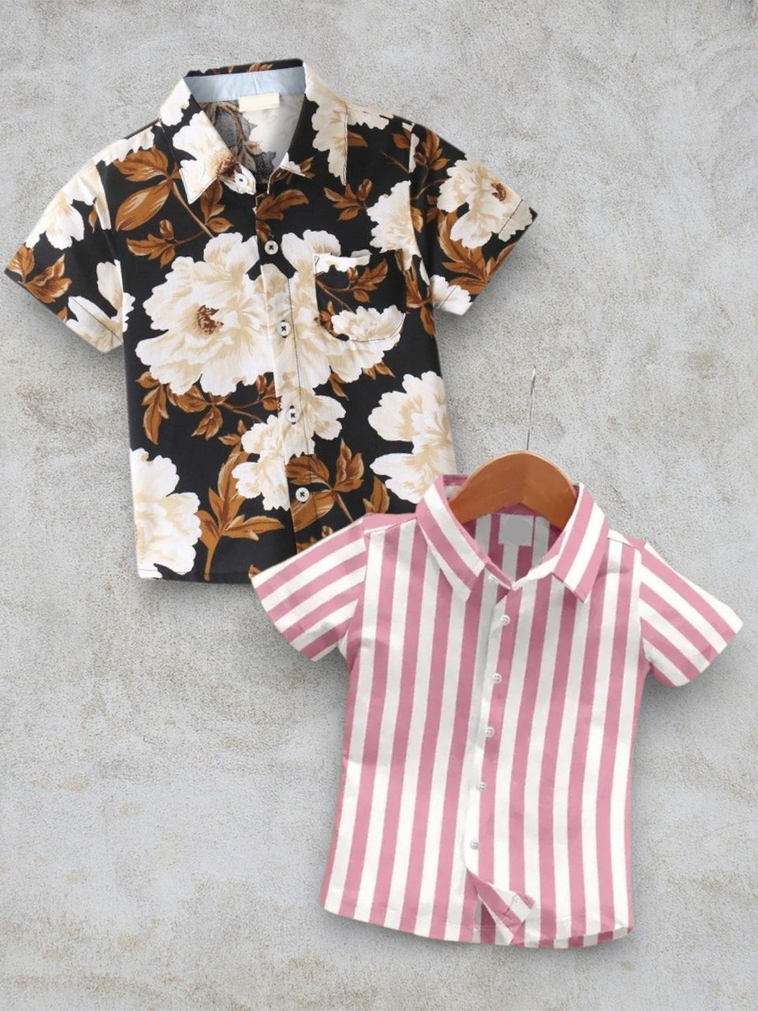 DUTT CREATION Boys Classic Floral Printed Casual Shirt