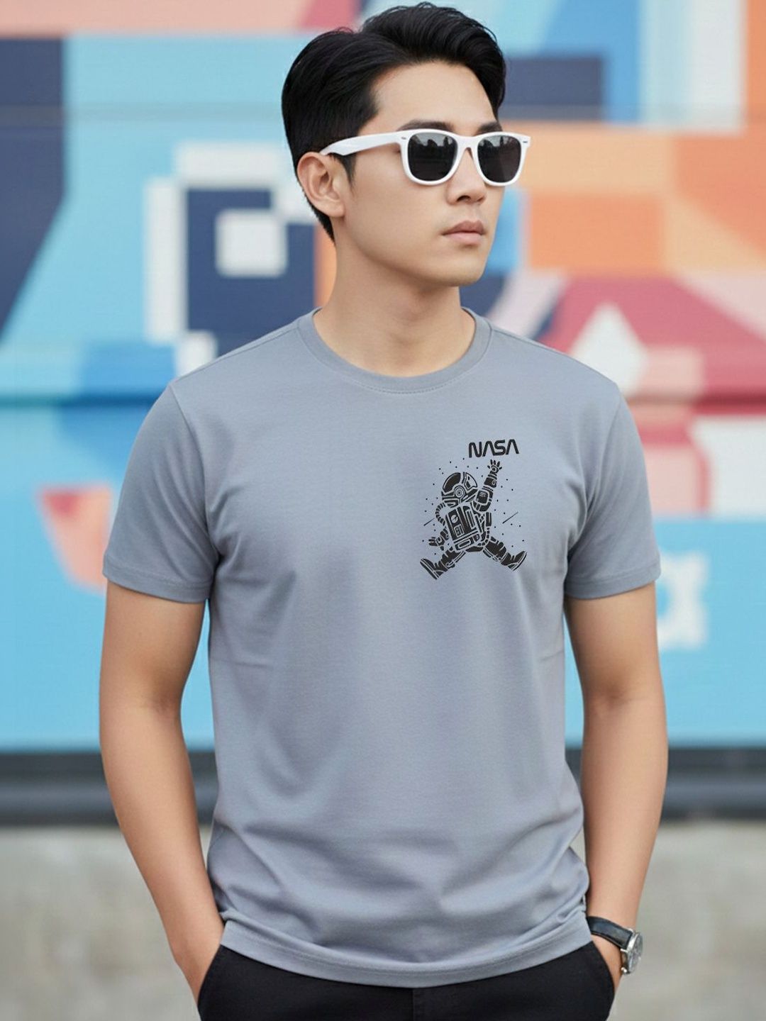 Greylongg Men Printed T-shirt