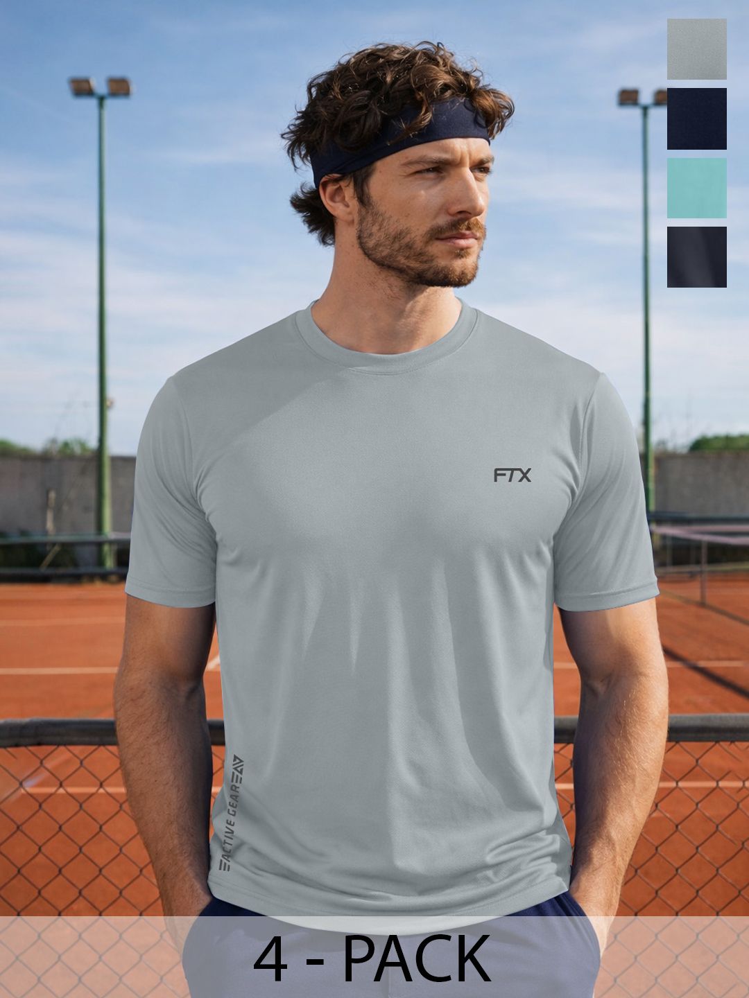 FTX Men Brand Logo 4 Printed Dri-FIT T-shirt