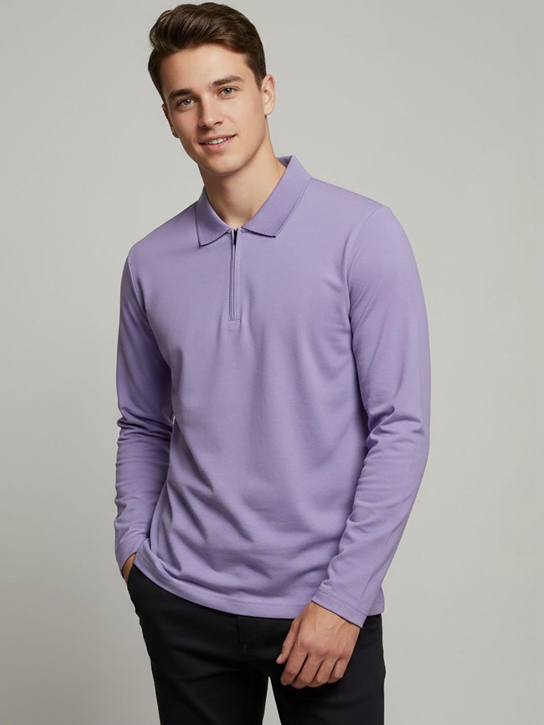 glitchez Men Polo Collar T-shirt
