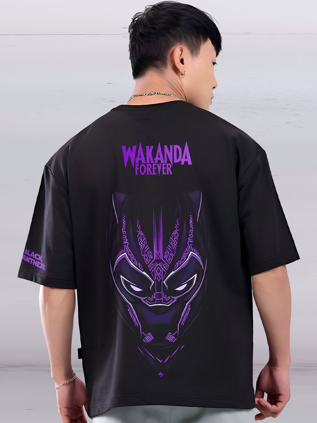 Hexacraft Men Printed Drop-Shoulder Sleeves T-shirt