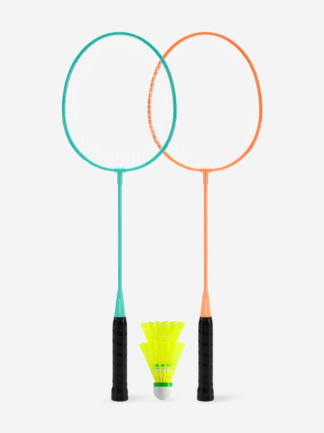 Decathlon Perfly - Adults Turquoise Orange Br100 Robustness Badminton Racket Set