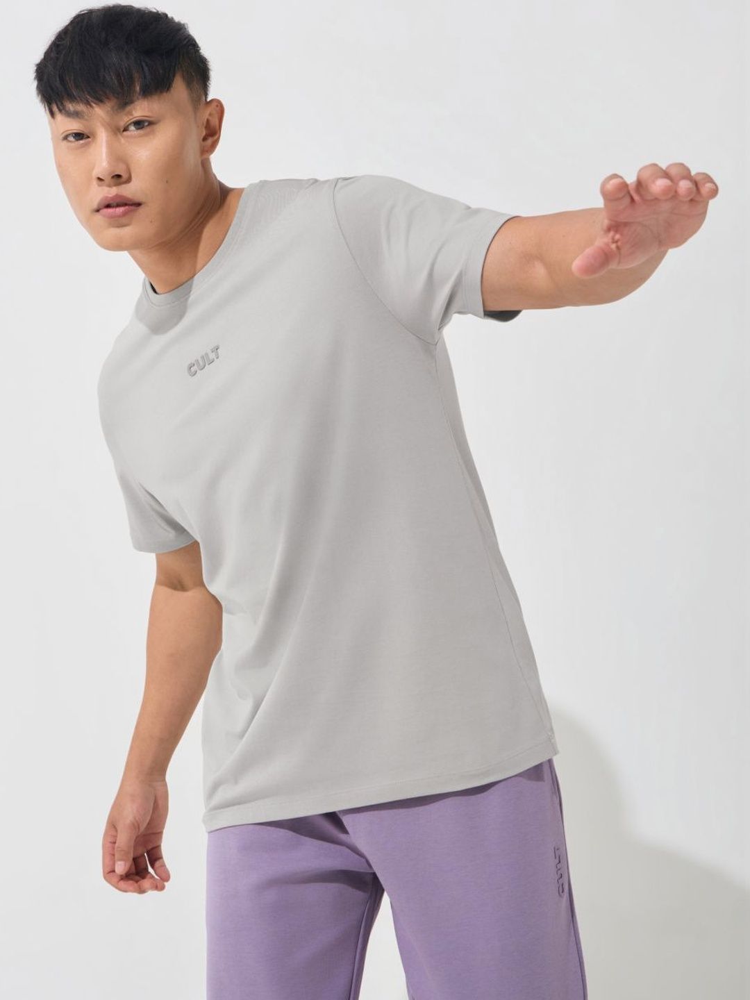 CULT Men's Grey Soft Form Classic T-shirt