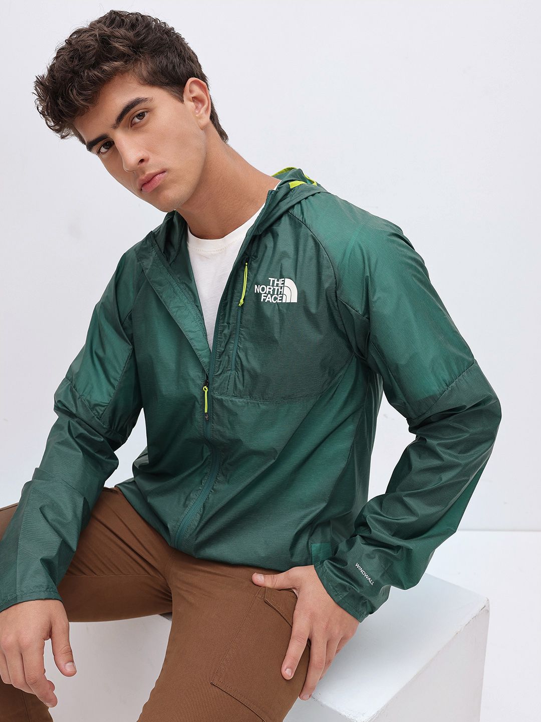 The North Face Brand Logo Printed Hooded Sporty Jacket