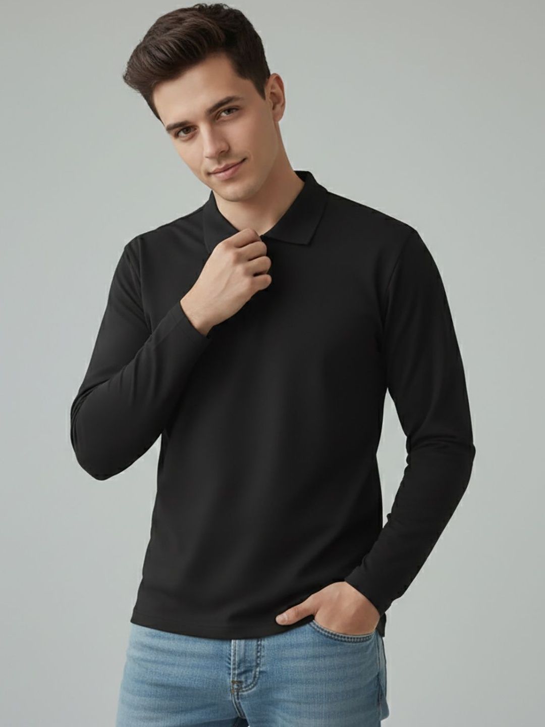 glitchez Men Polo Collar T-shirt
