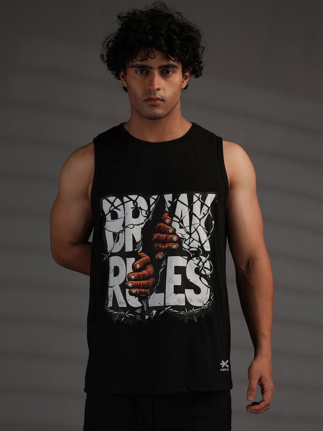 HRX by Hrithik Roshan Men Printed Gym Vest