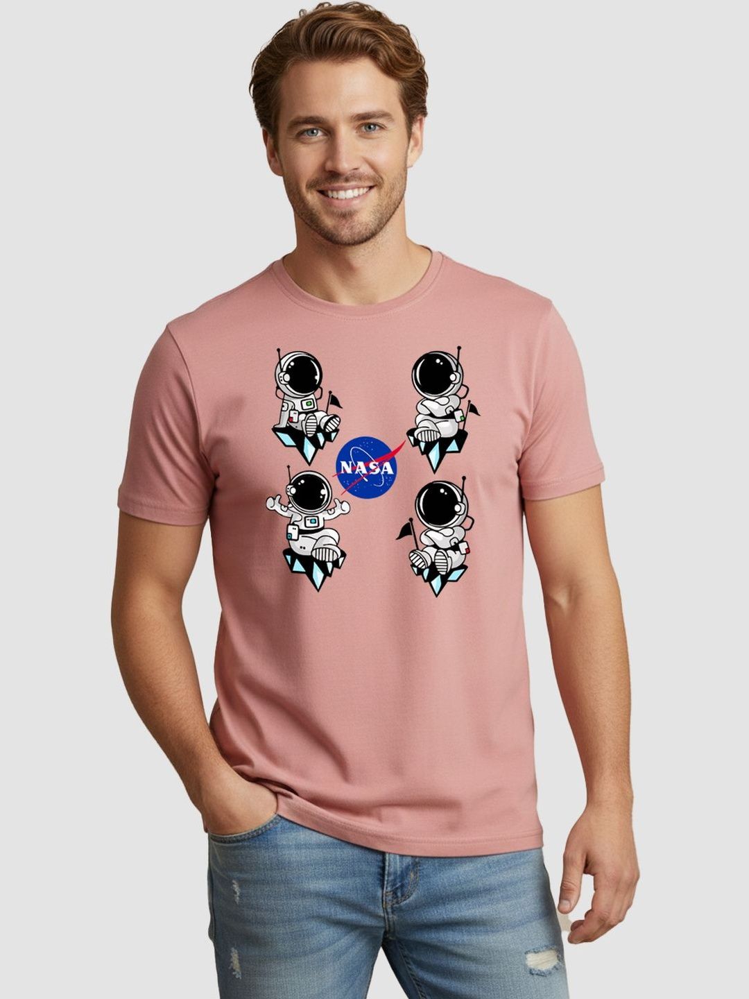 Greylongg Men Printed T-shirt