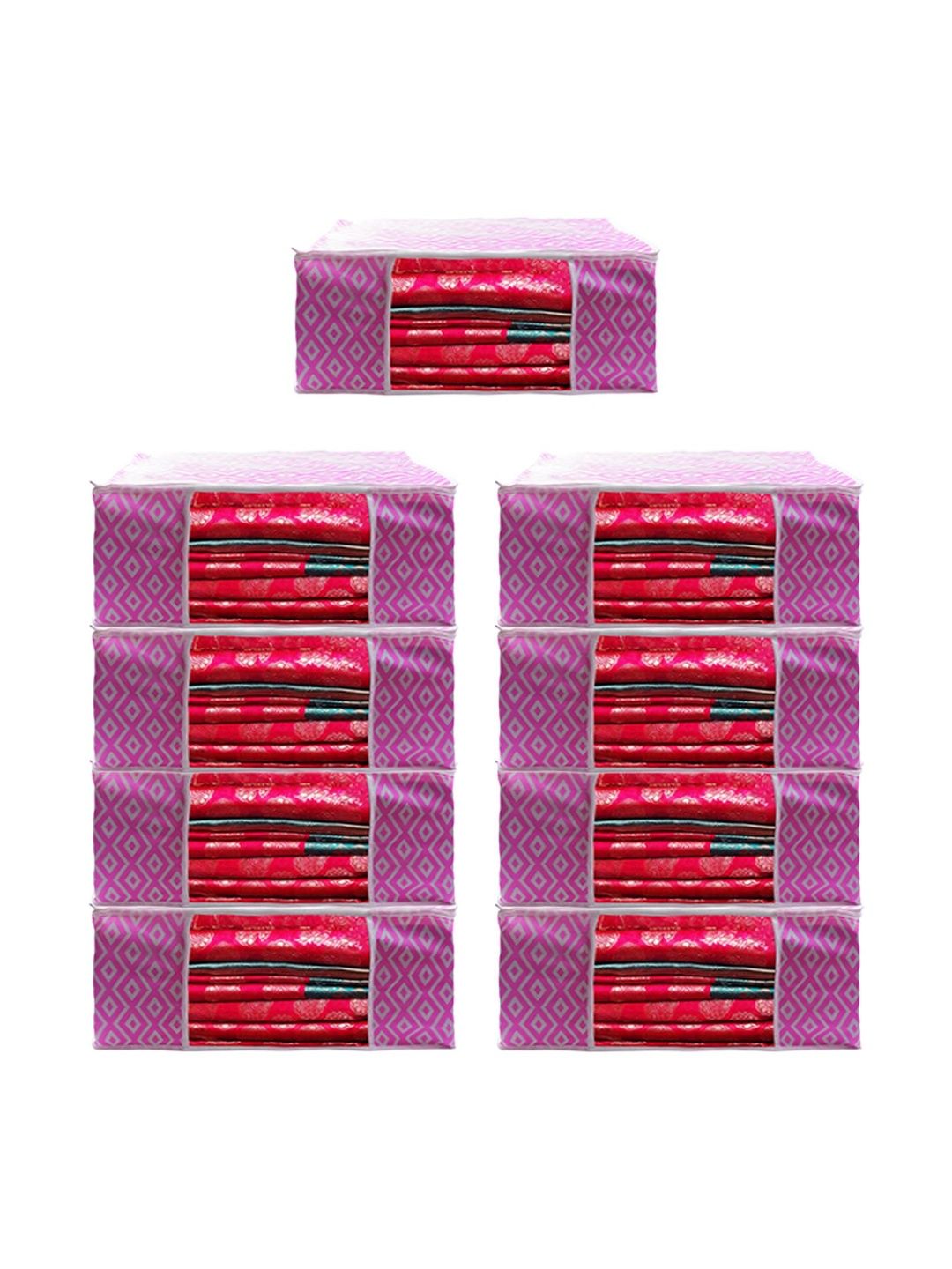 AARON INC Pink Set of 6 Regular Multi-Utility Organisers