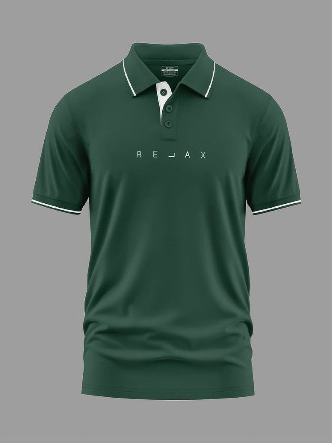Warrior World Men Polo Collar T-shirt