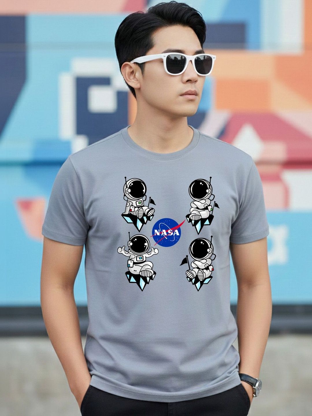 Greylongg Men Printed T-shirt