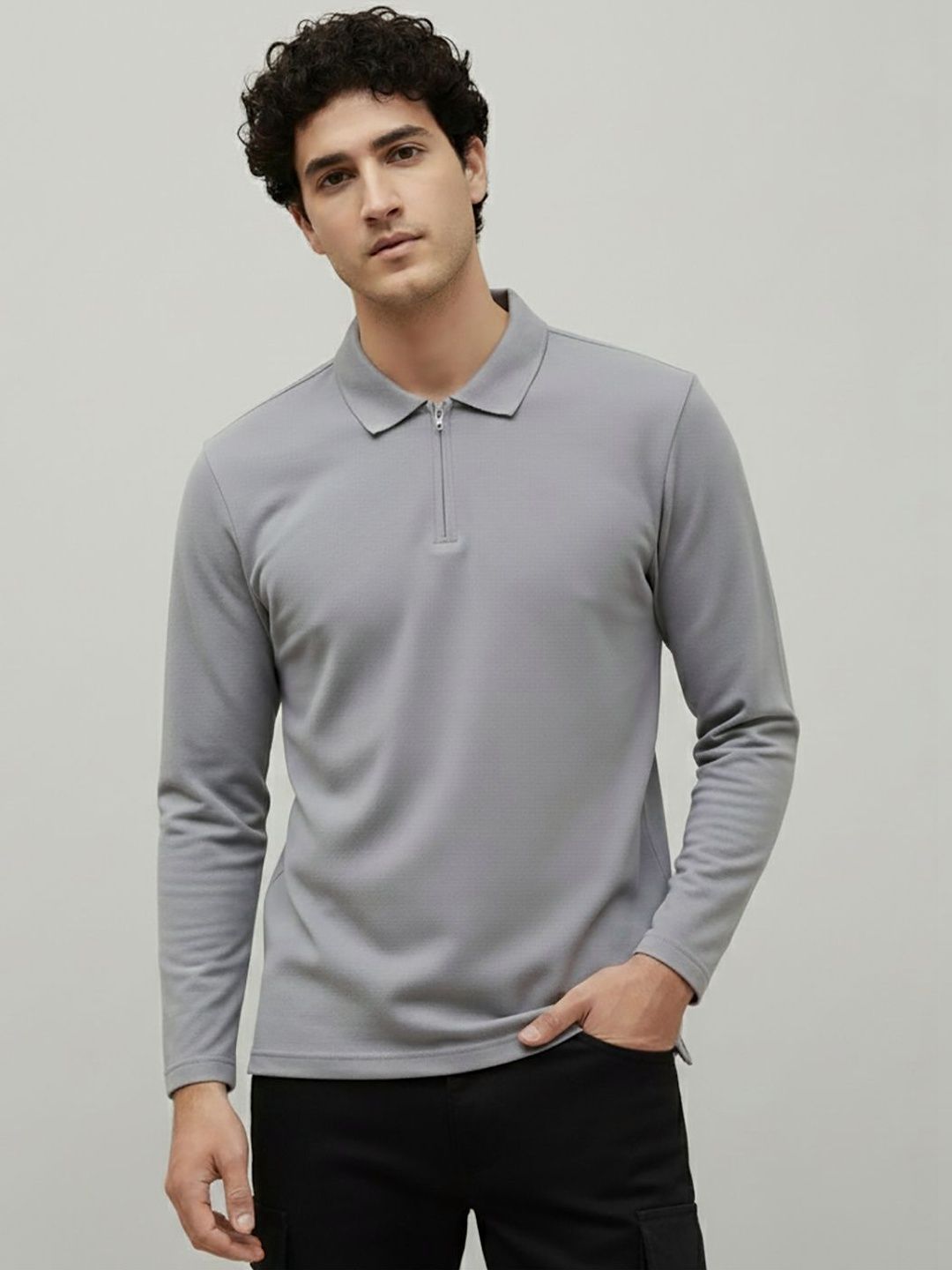 glitchez Men Polo Collar T-shirt