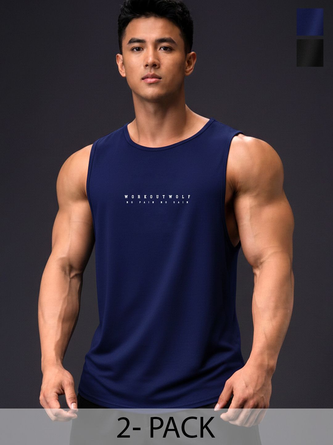 JUMPCUTS Pack of 2 Gym Vest