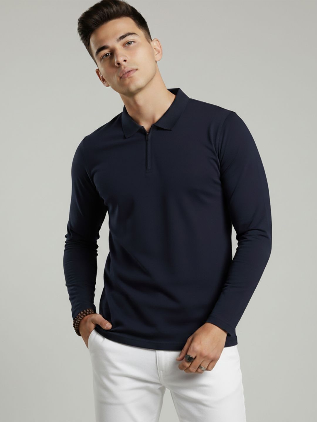 glitchez Men Polo Collar T-shirt
